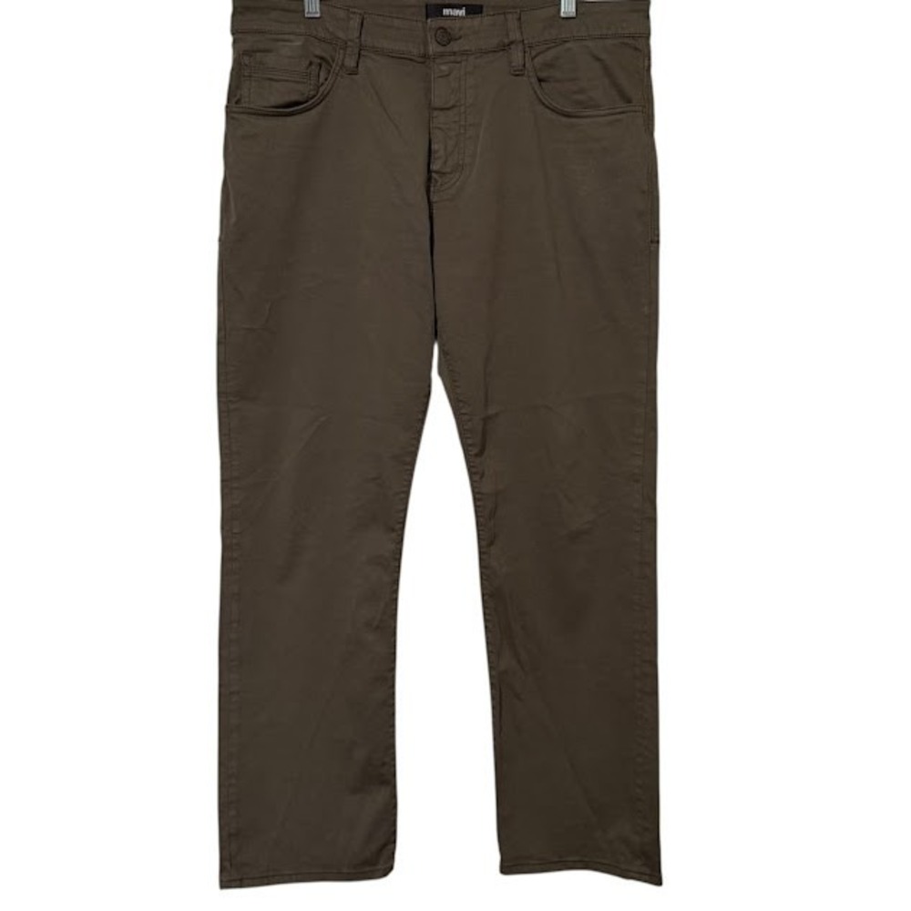 Mavi Denim Green Matt Relaxed Straight Leg Stretch Chino‎ Pants Mens 36 x 30